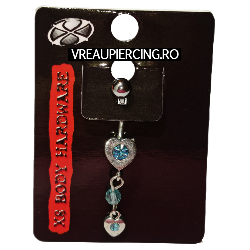 XS015 - Aqua Heart Navel